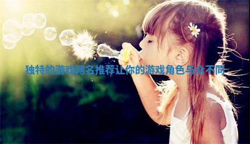 独特的游戏网名推荐让你的游戏角色与众不同